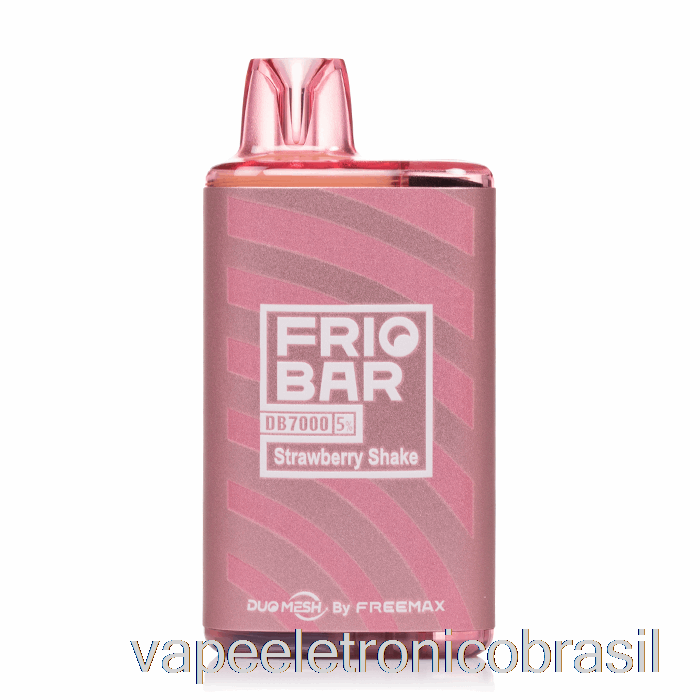 Vape Recarregável Freemax Friobar Db7000 Shake De Morango Descartável